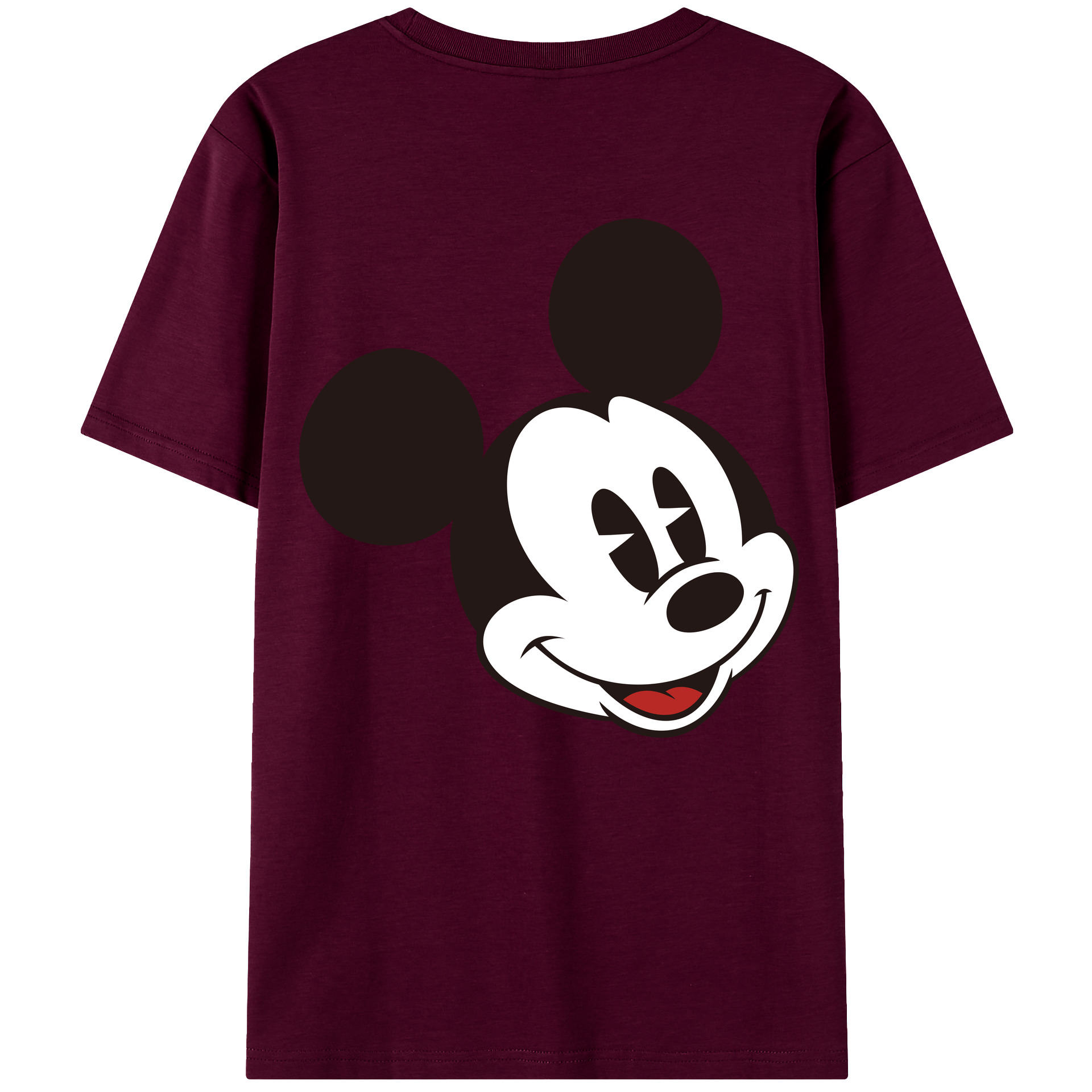 （画像用） ミッキーマウス Mickey Mouse レディース半袖Tシャツ(バックプリント)